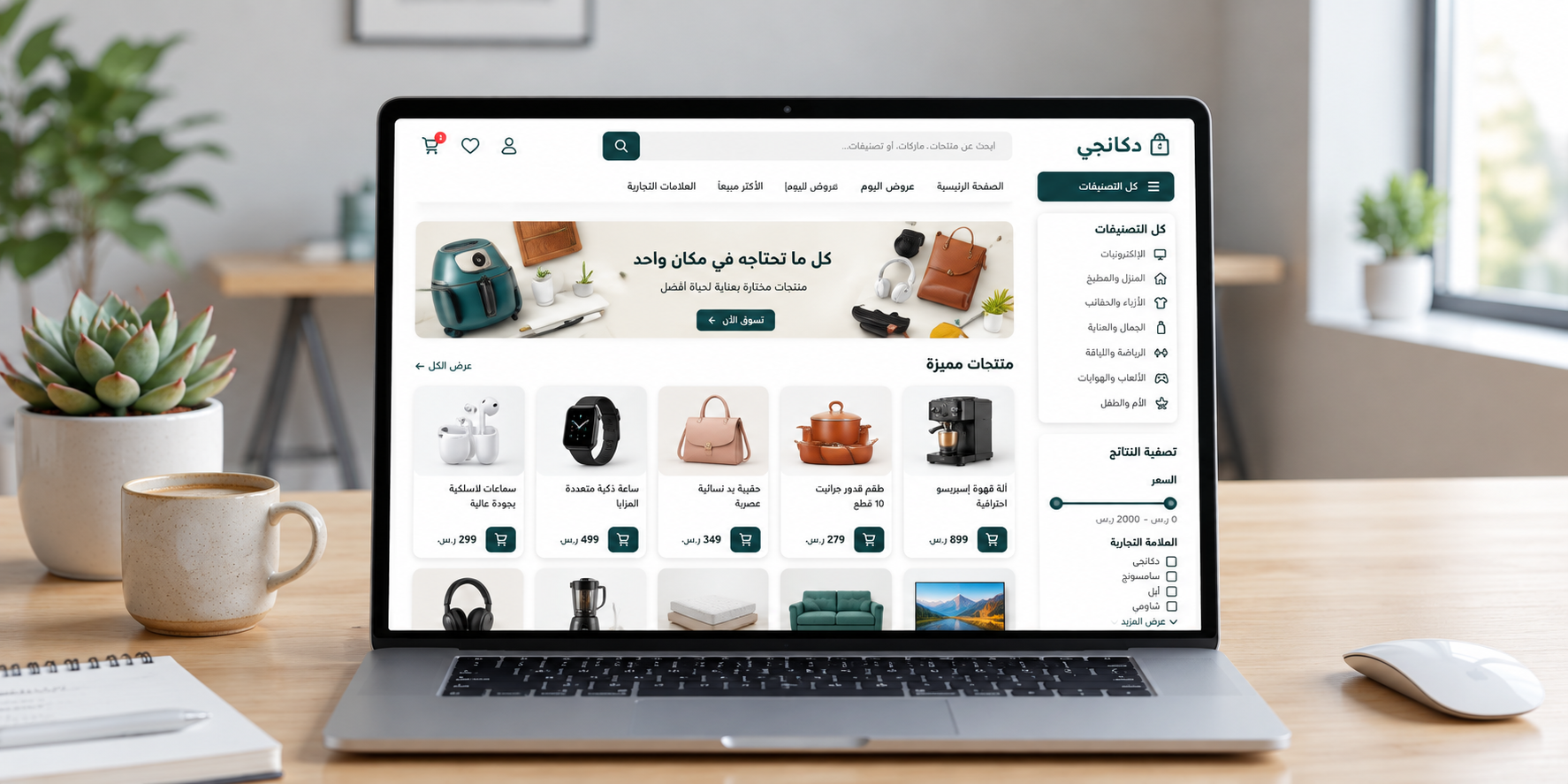 واجهة متجر دكانجي برو للعملاء